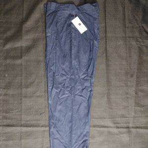 NEW Adolfo Studio 100% Linen Navy Blue Pants size 8 NWT